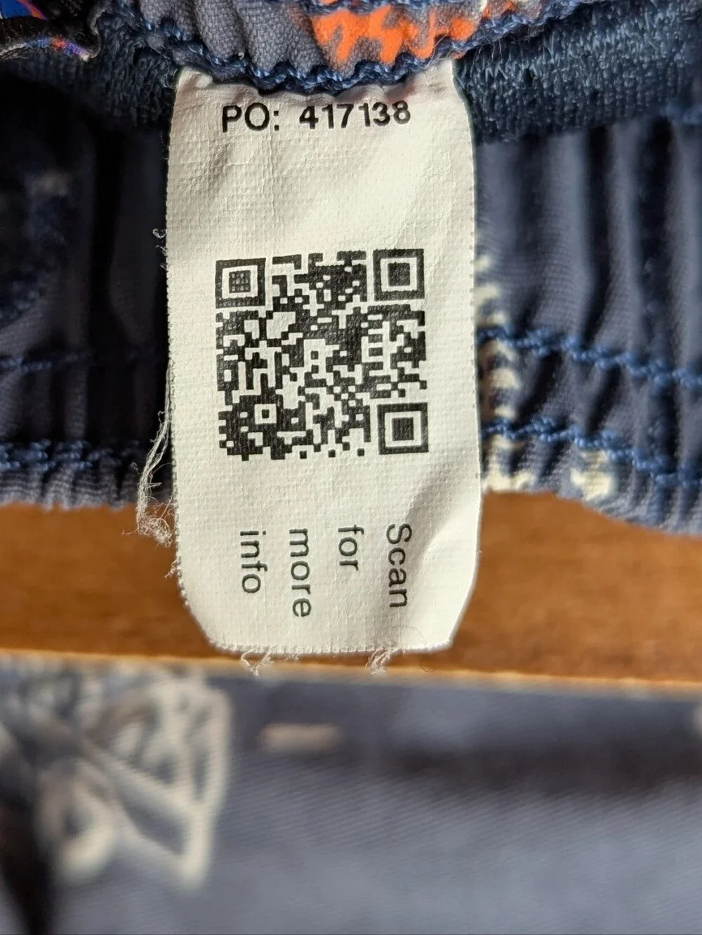 Patagonia Boys' Baggies Clean Oceans Blue Printed Swim Trunks Size Large